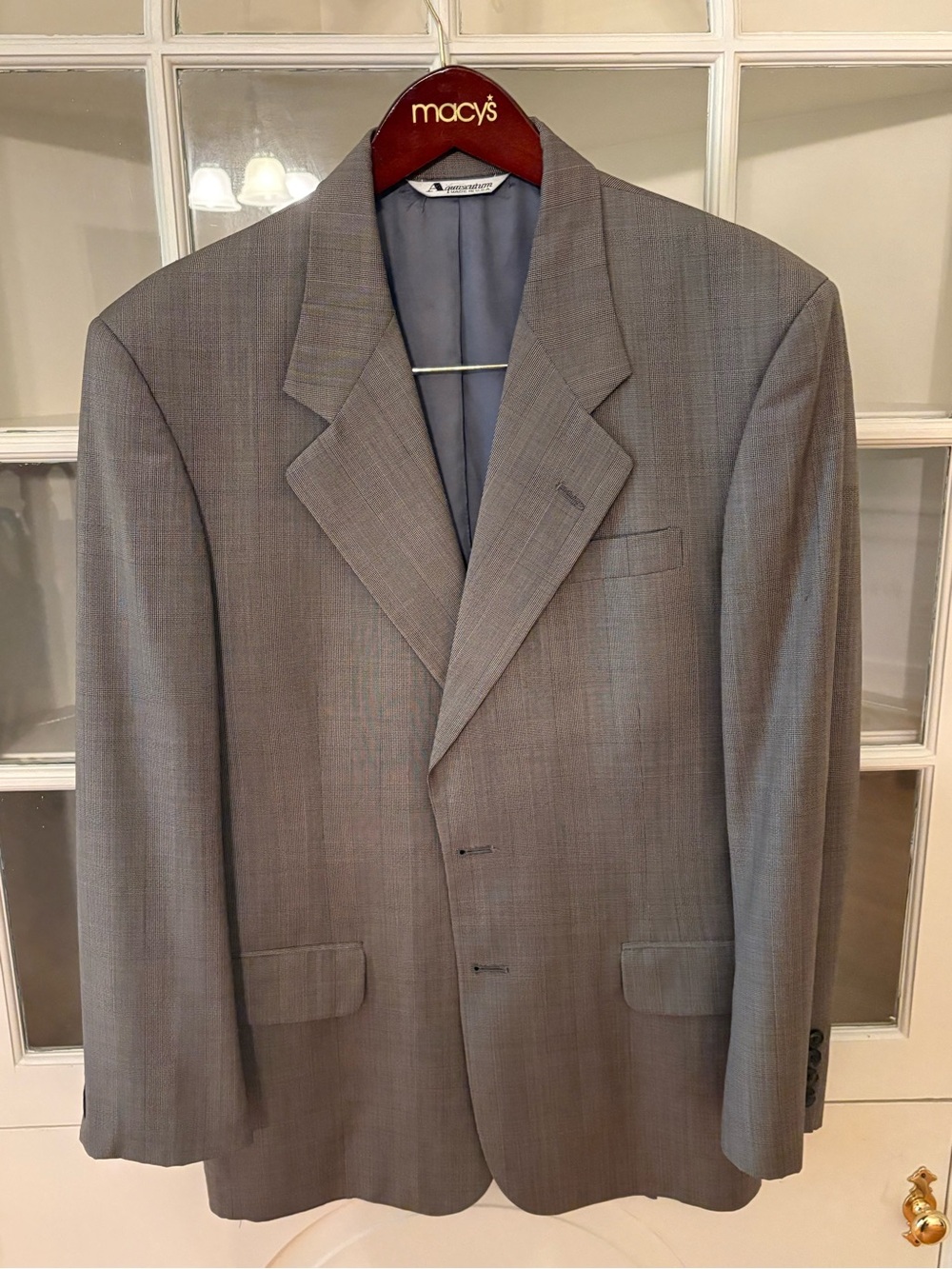 Aquascutum London Gray Men's Two-Button Sport Coat